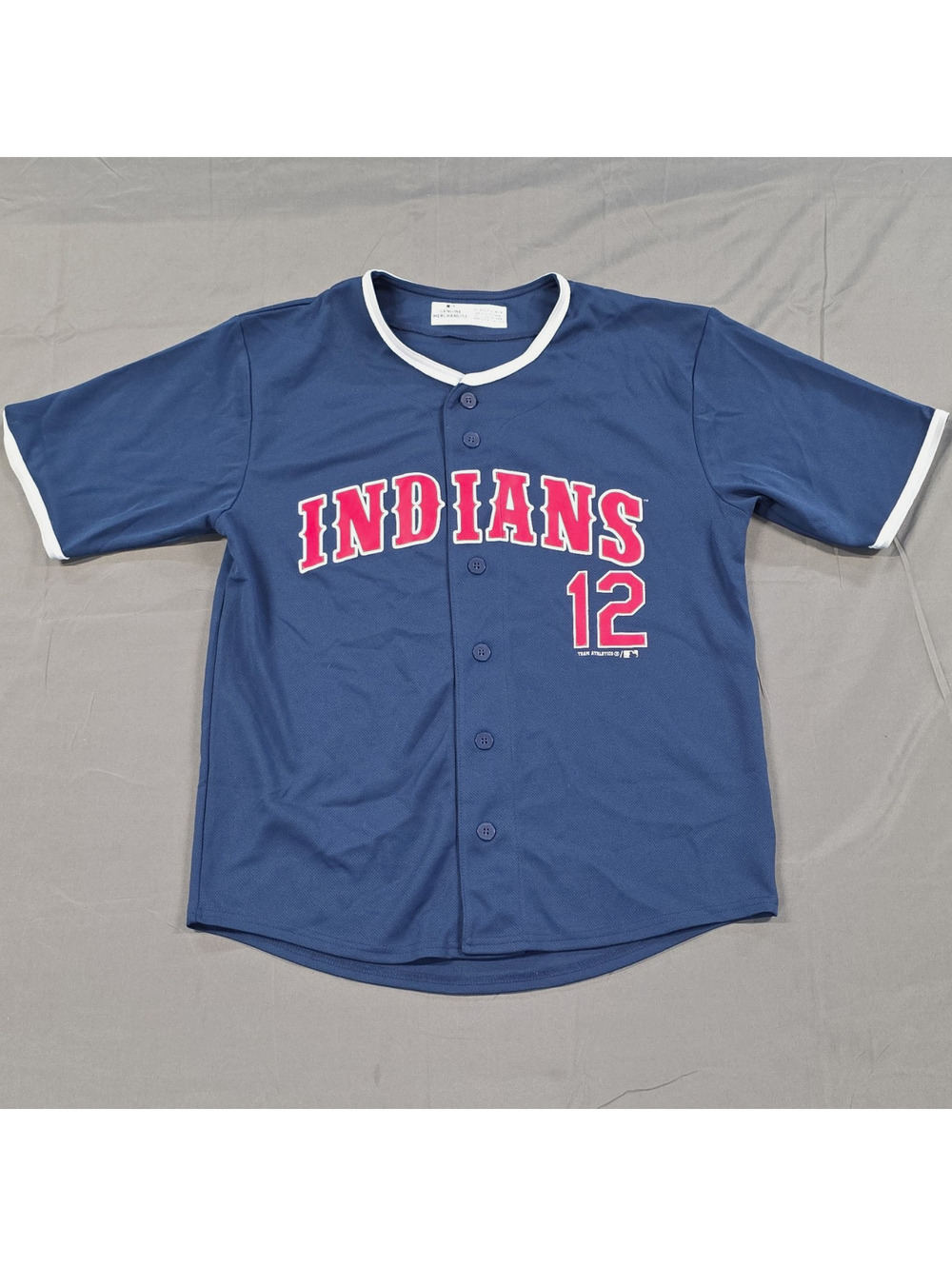Genuine Merchandise MLB Cleveland Indians Francisco Lindor #12 Blue Jersey